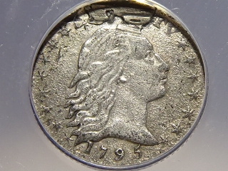 1795 Flowing Half Dime EF40 Details ANACS