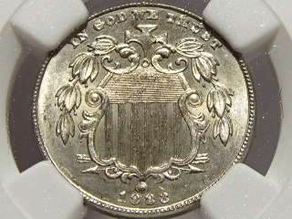 1883 Shield Nickel MS64 NGC