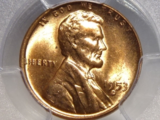 1953-D Lincoln Cent MS65 Red PCGS