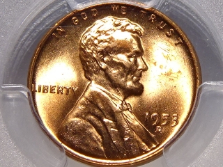 1953-D Lincoln Cent MS65 Red PCGS