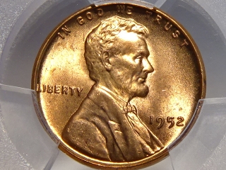 1952 Lincoln Cent MS65 Red PCGS