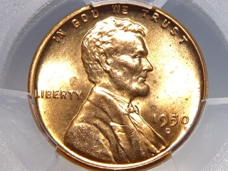 1950-D Lincoln Cent MS65 Red PCGS