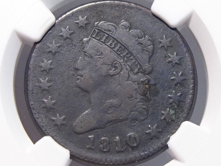 1810 Large Cent Fine Details NGC