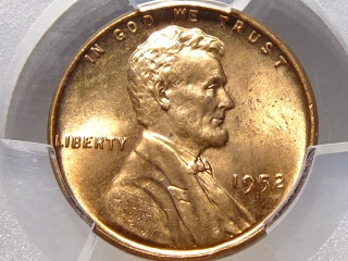 1952 Lincoln Cent MS65 Red PCGS