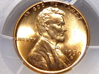 1950-D Lincoln Cent MS65 Red PCGS