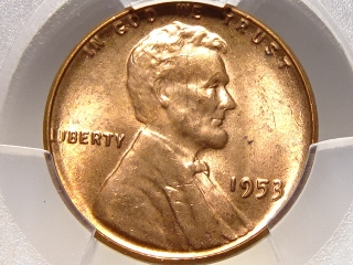 1953 Lincoln Cent MS65 Red PCGS