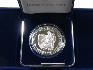 1997 National Law Enforcement Silver Dollar Commemorative Proof