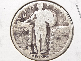 1927-S Standing Quarter G/AG